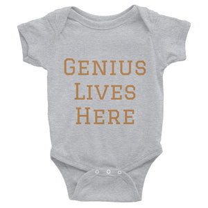Genius Lives Here Infant Bodysuit